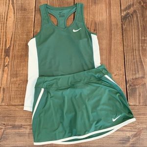 Vintage Nike Skort and Tank Top Womens Dri-Fit Tennis!